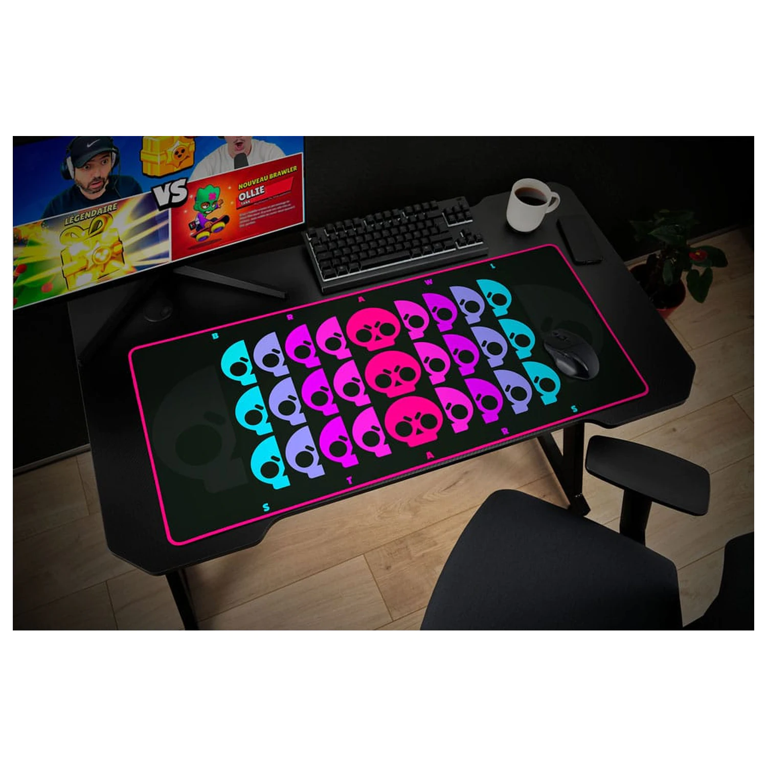 Brawl Stars XXL Desk Mat Skull product photo