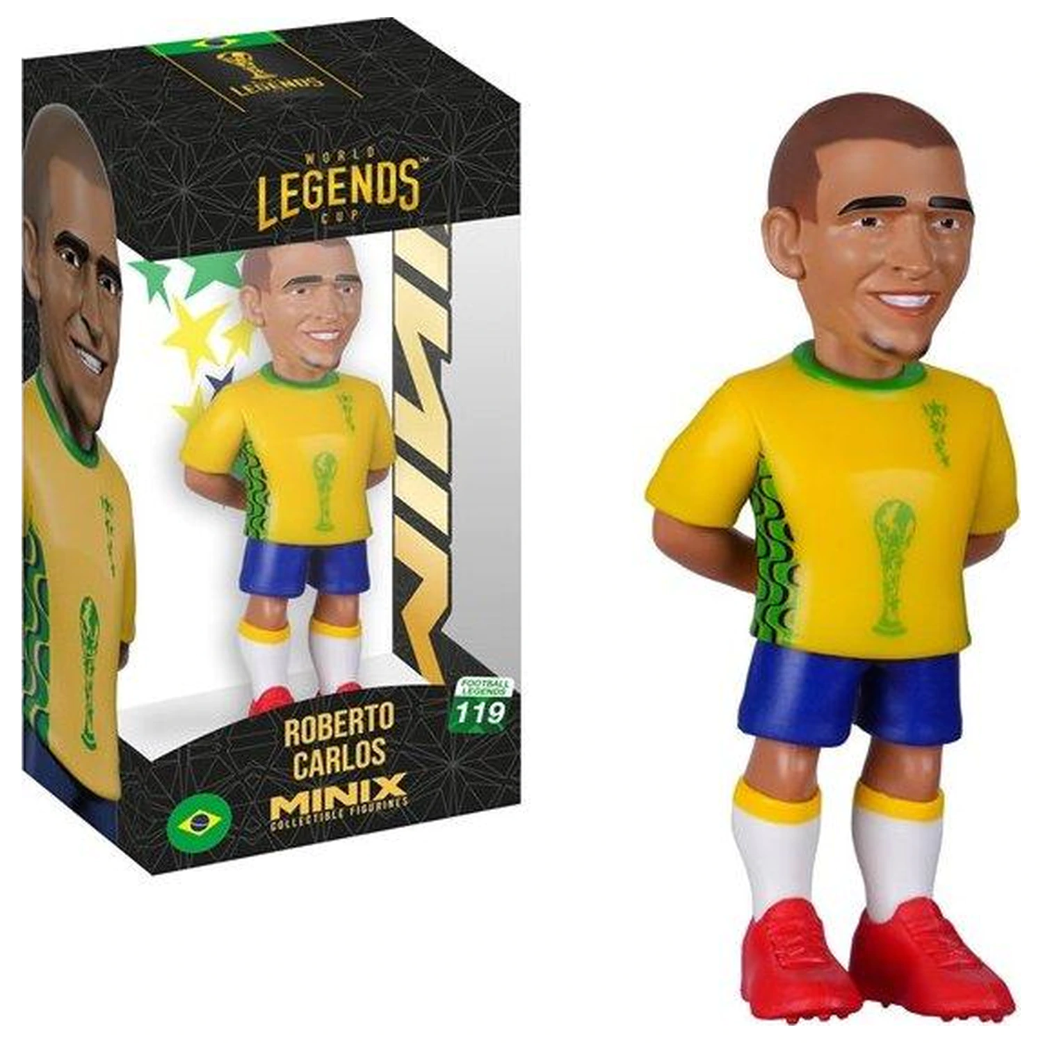 BRAZIL Roberto Carlos Figure Minix World Legends Cup 12 cm product photo