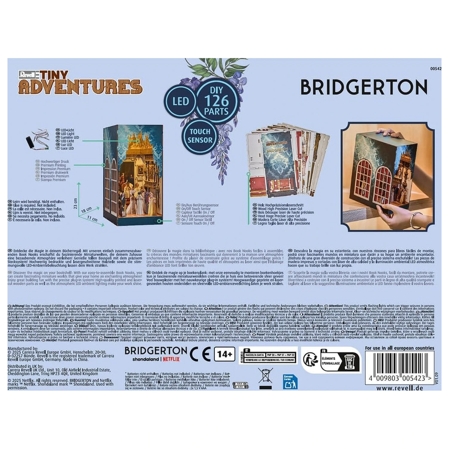 Bridgerton Tiny Adventures Book Nook Mini Diorama The Duke and I 18 cm product photo