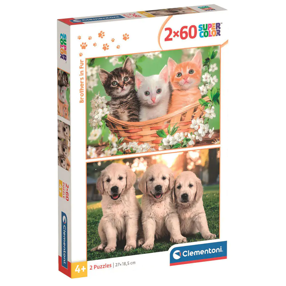 Brothers in Fur puzzle 2x60pcs product photo