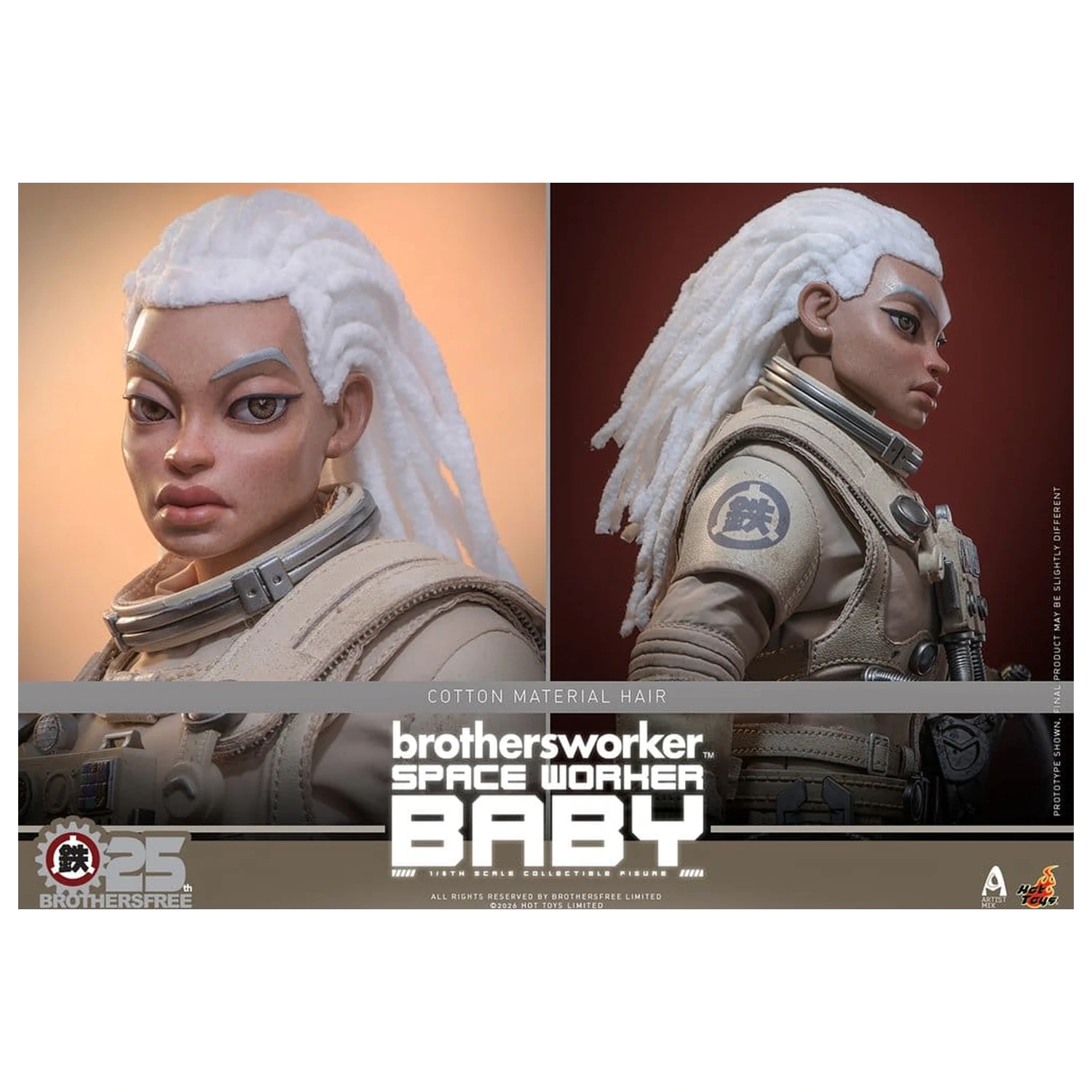 Brothersfree 1/6 Action Figure Space Worker Baby (Brothersfree 25th Version) 28 cm  product photo