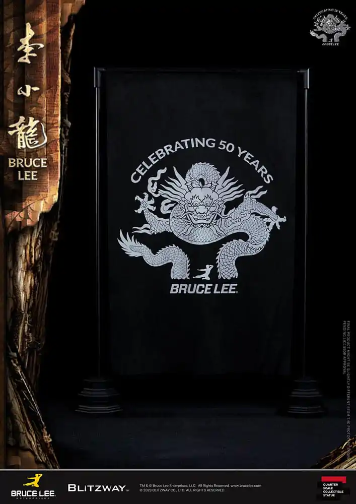 Bruce Lee Statue 1/4 50th Anniversary Tribute 55 cm product photo