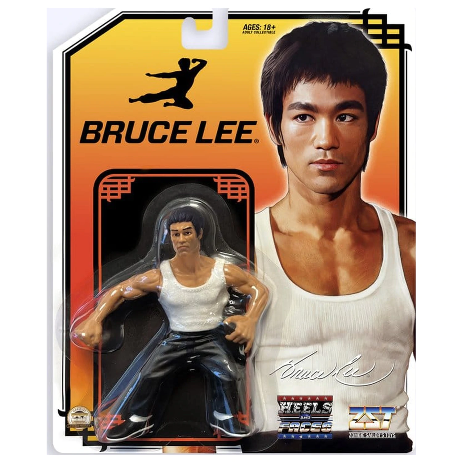 Bruce Lee Zombie Sailor's Toys Action Figure (Dragon) White Tank Top 11 cm product photo