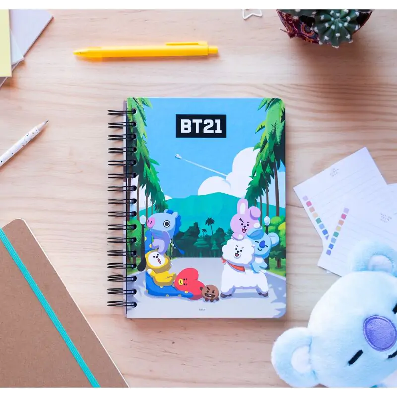 BT21 A5 notebook termékfotó