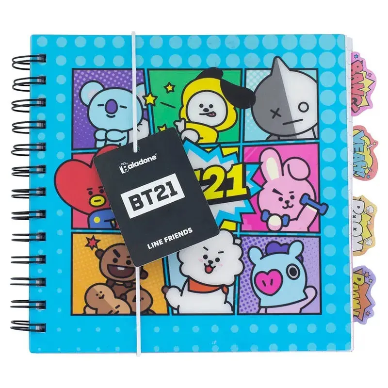 BT21 notebook with bookmarks product photo