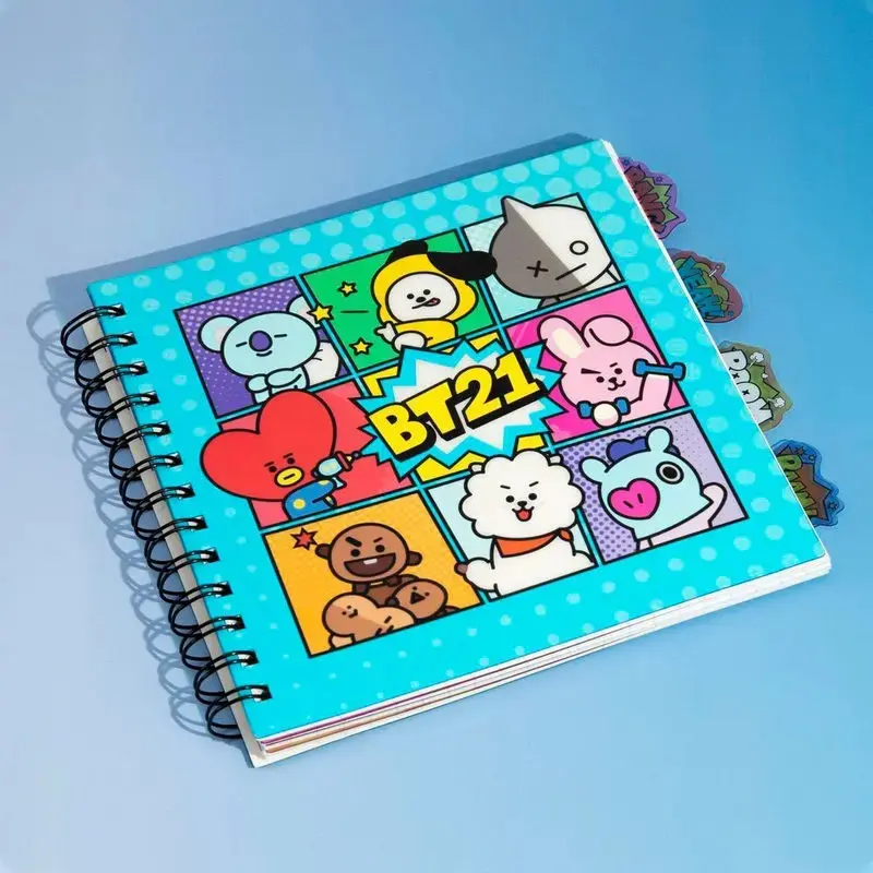 BT21 notebook with bookmarks product photo