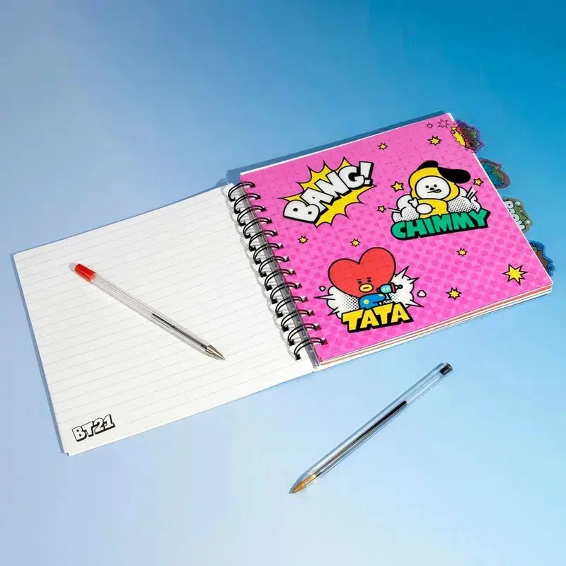 BT21 notebook with bookmarks product photo