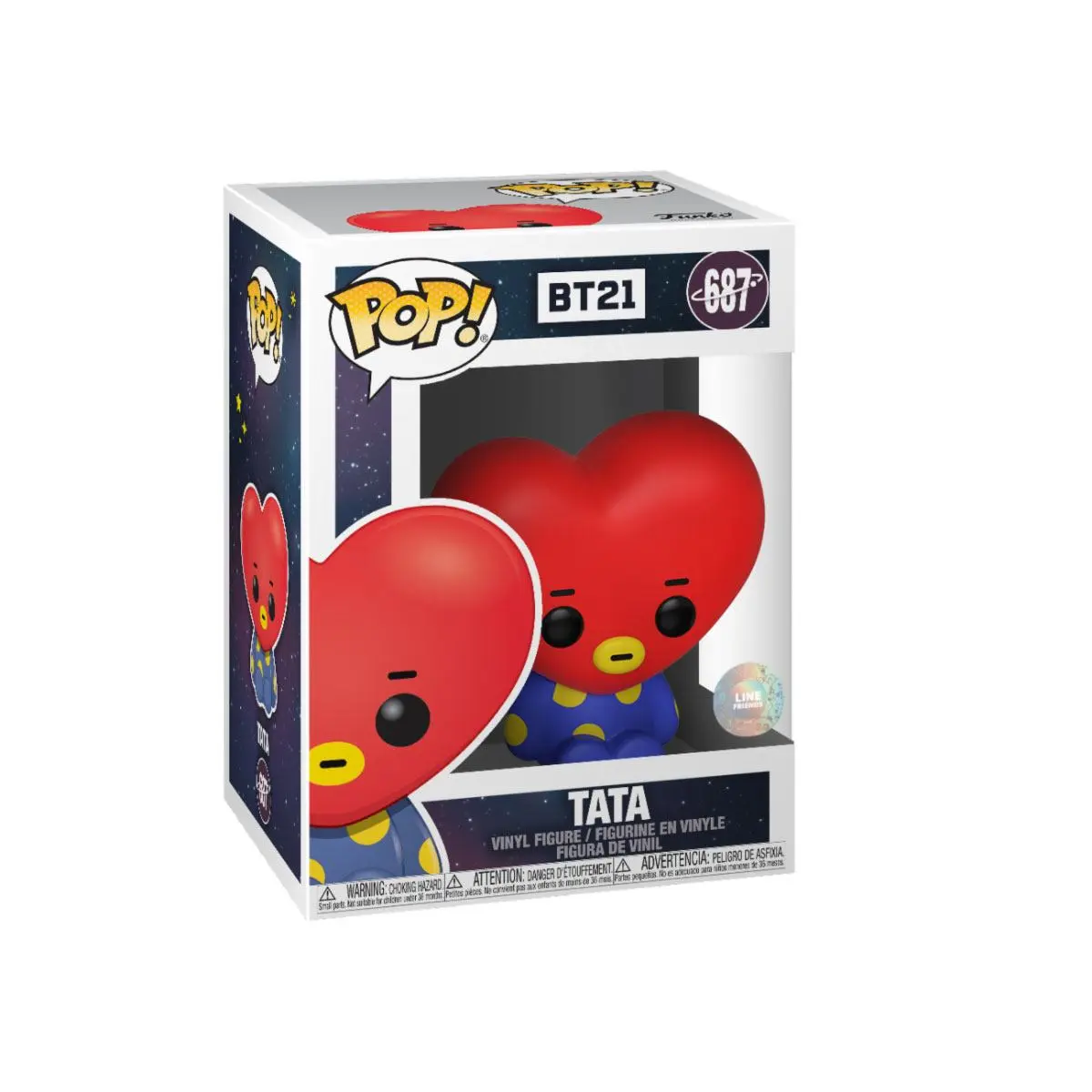 BT21 Line Friends POP! Animation Vinyl Figure Tata 9 cm product photo