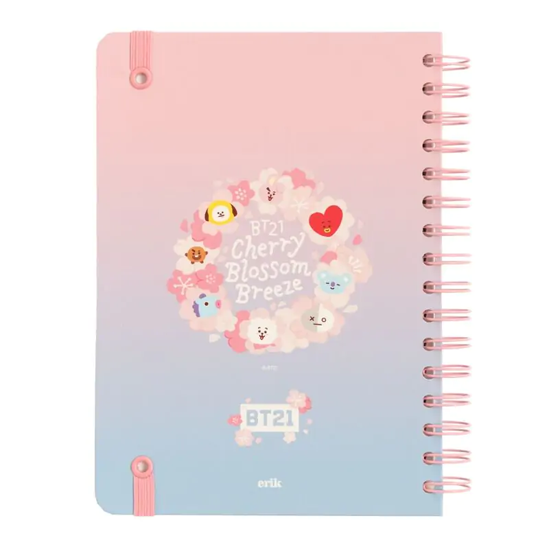 BT21 Sakura A5 notebook termékfotó