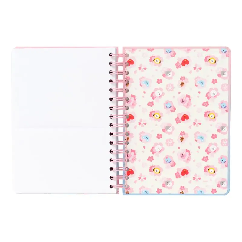 BT21 Sakura A5 notebook termékfotó