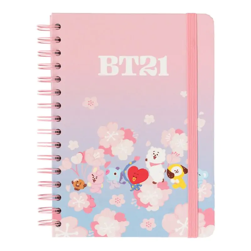 BT21 Sakura A5 notebook termékfotó