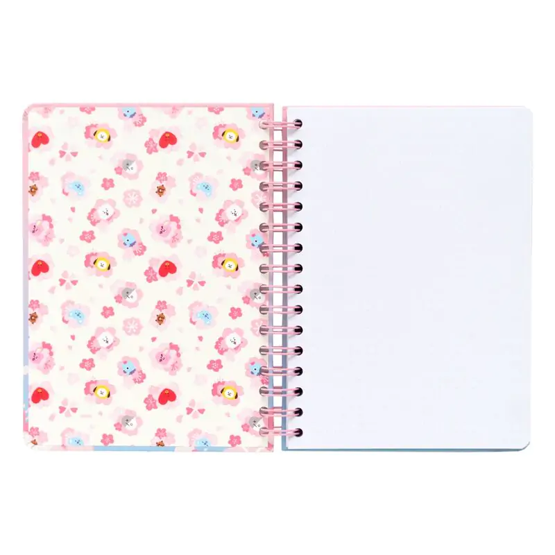 BT21 Sakura A5 notebook termékfotó