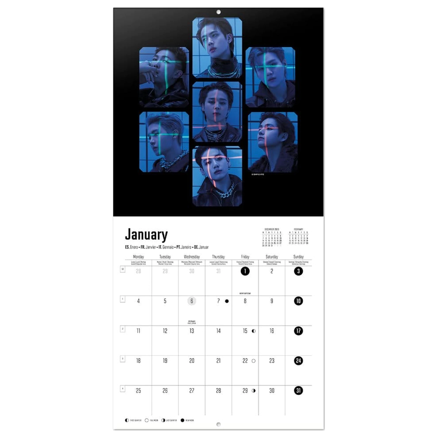 BTS 2027 Wall Calendar 30 x 30 cm product photo