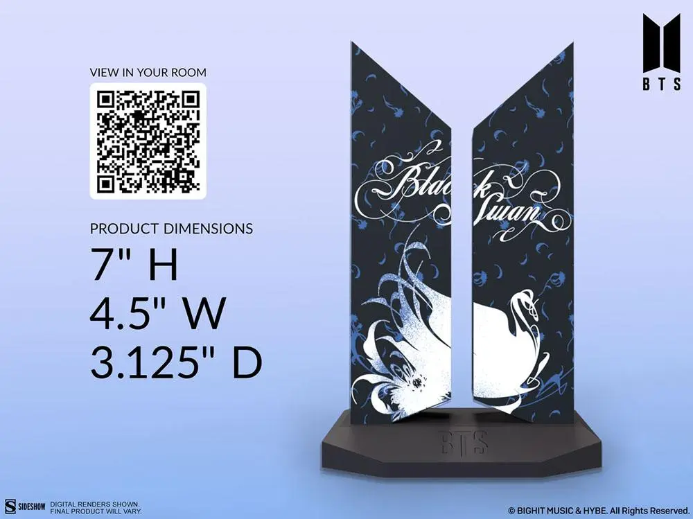 BTS Statue Premium BTS Logo: Black Swan Edition 18 cm product photo