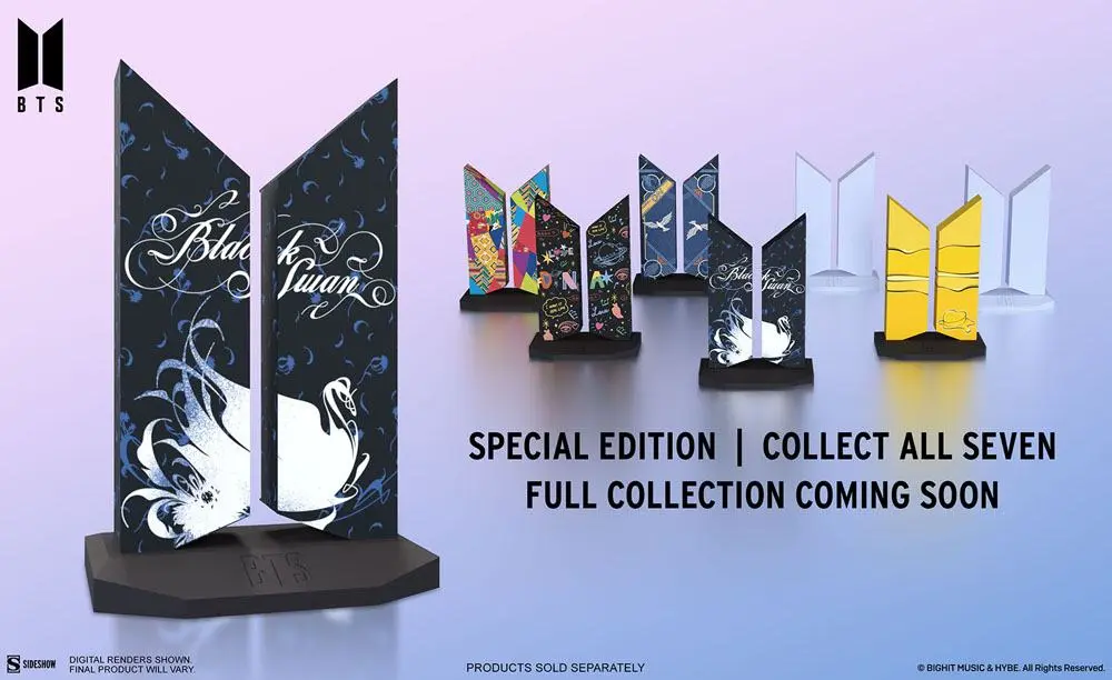 BTS Statue Premium BTS Logo: Black Swan Edition 18 cm product photo