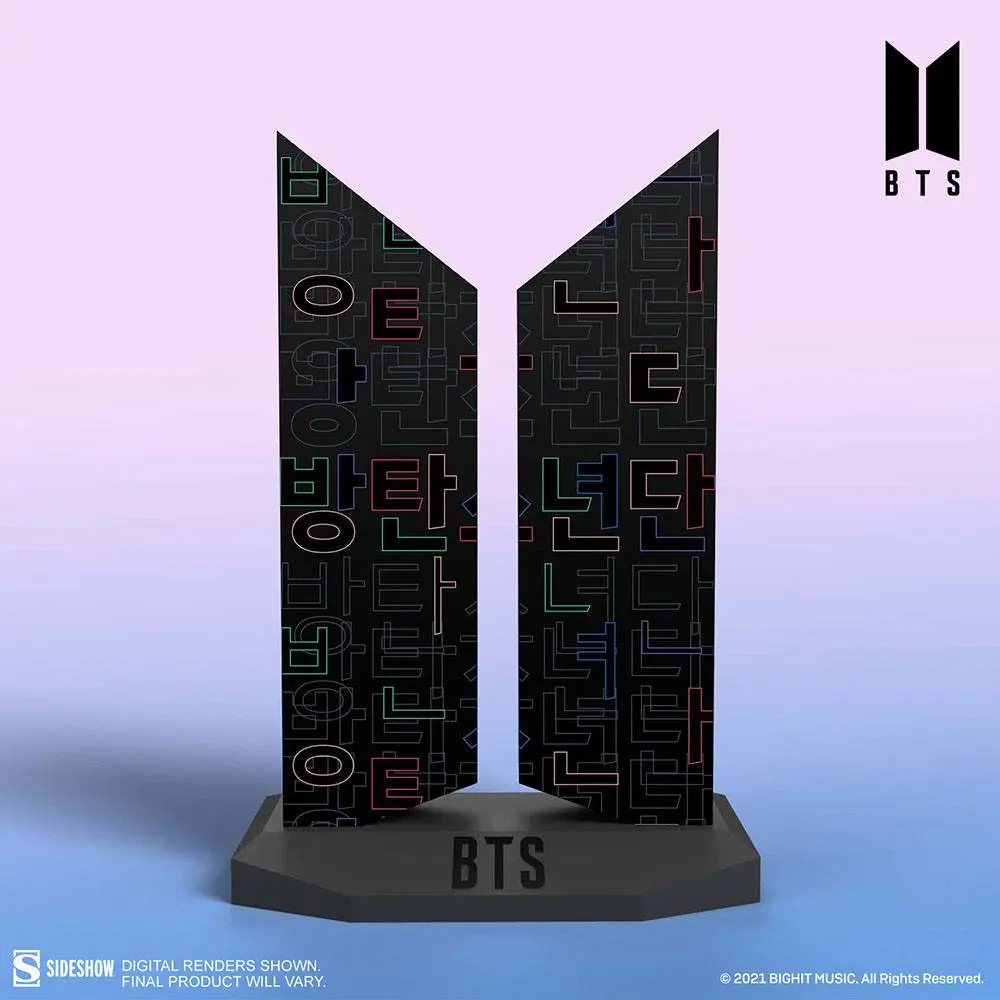 BTS Statue Premium BTS Logo: Hangeul Edition 18 cm product photo