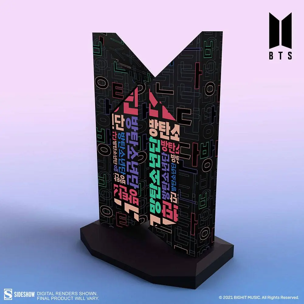 BTS Statue Premium BTS Logo: Hangeul Edition 18 cm product photo
