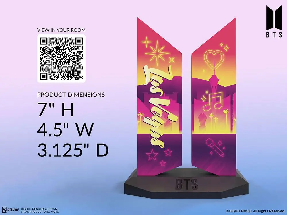 BTS Statue Premium BTS Logo: Las Vegas Edition 18 cm product photo