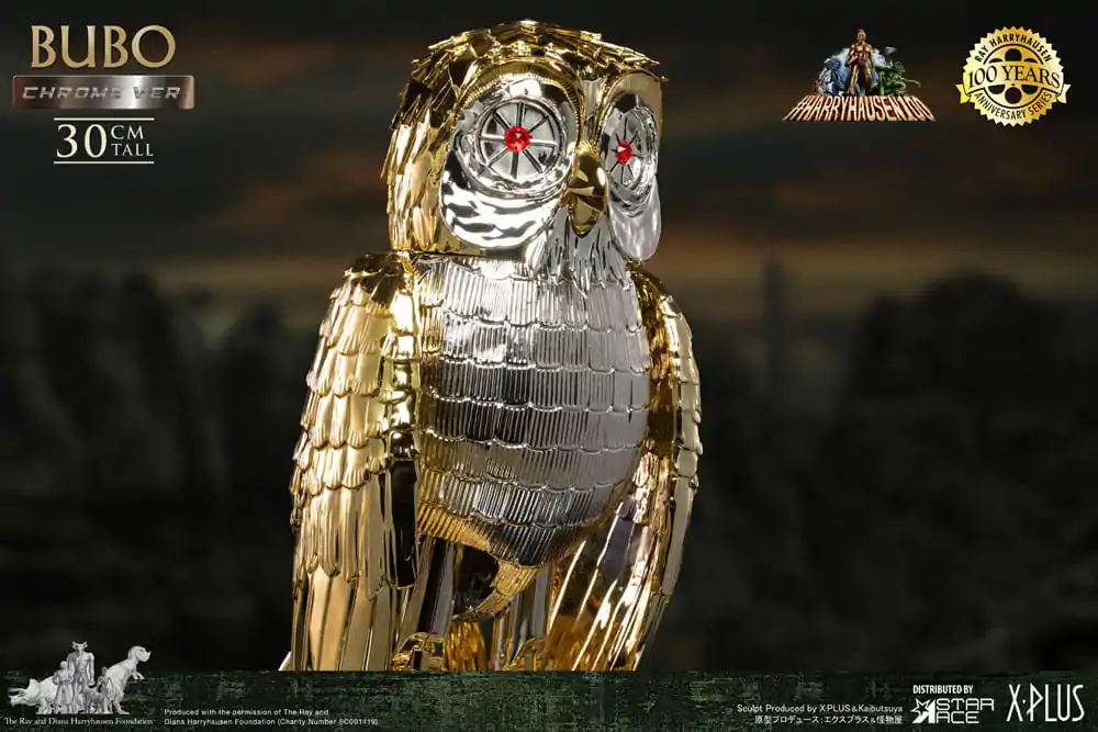 Bubo the Mechanical Owl Soft Vinyl Statue Ray Harryhausen's Bubo Chrome Ver. 30 cm product photo