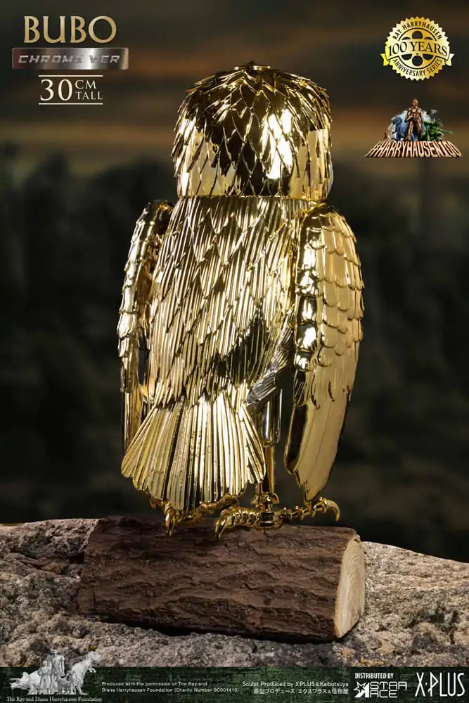 Bubo the Mechanical Owl Soft Vinyl Statue Ray Harryhausen's Bubo Chrome Ver. 30 cm product photo