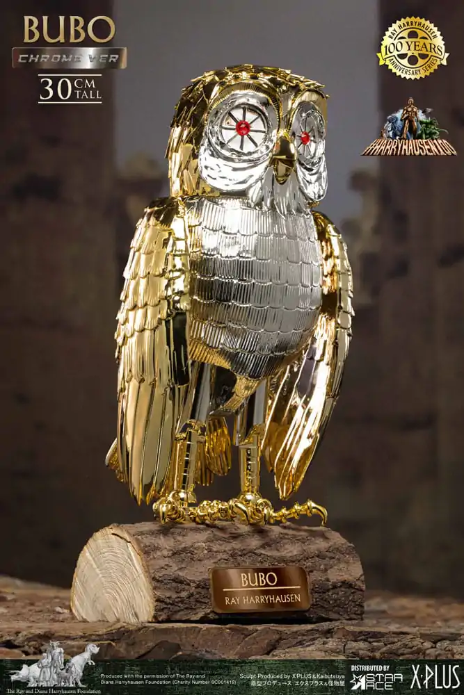 Bubo the Mechanical Owl Soft Vinyl Statue Ray Harryhausen's Bubo Chrome Ver. 30 cm product photo