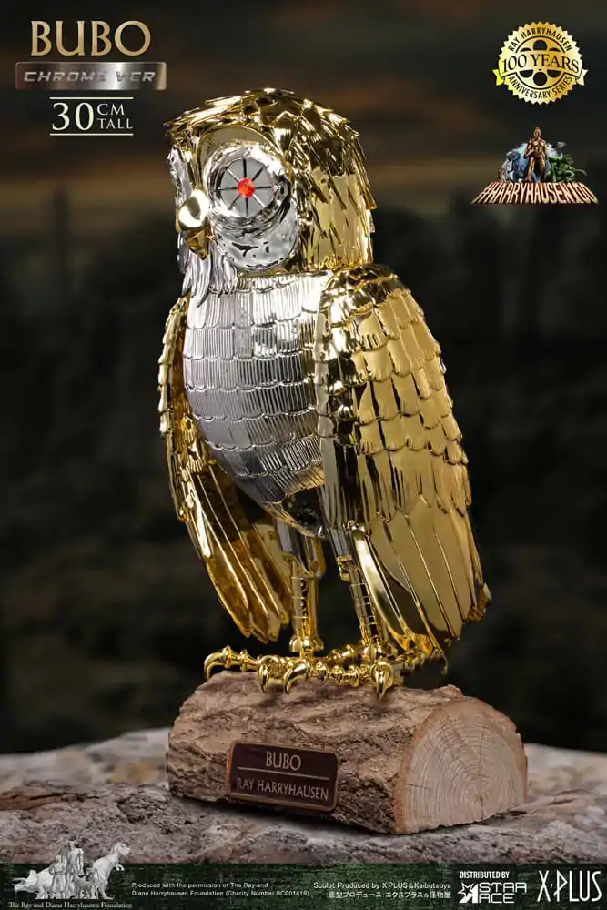 Bubo the Mechanical Owl Soft Vinyl Statue Ray Harryhausen's Bubo Chrome Ver. 30 cm product photo