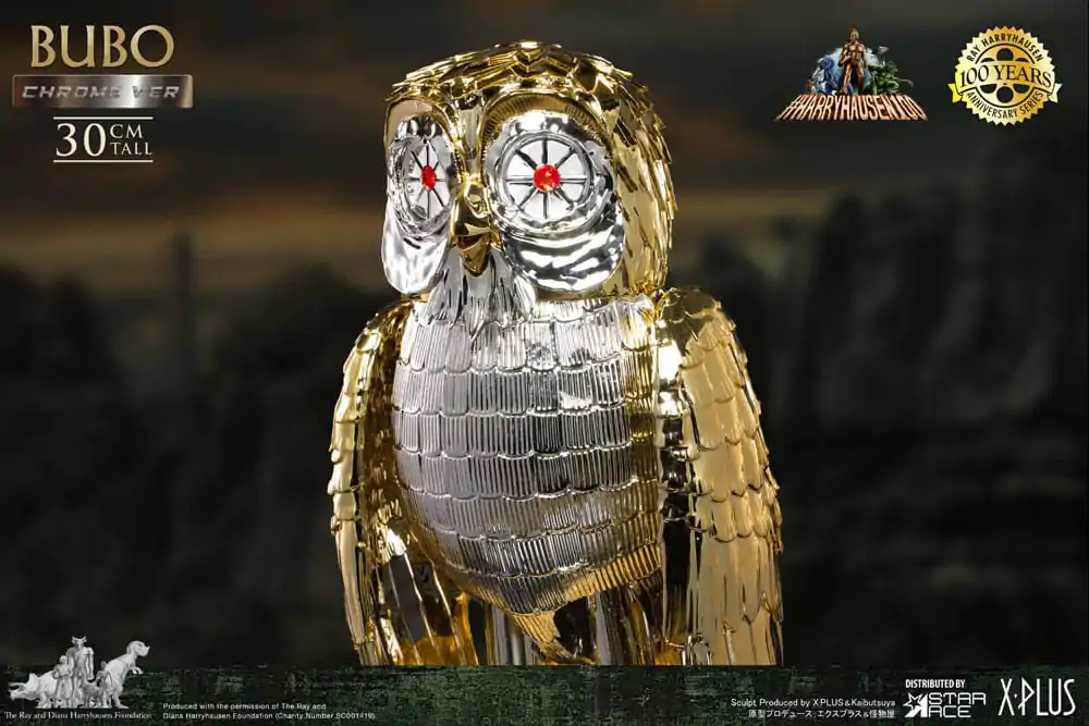 Bubo the Mechanical Owl Soft Vinyl Statue Ray Harryhausen's Bubo Chrome Ver. 30 cm product photo