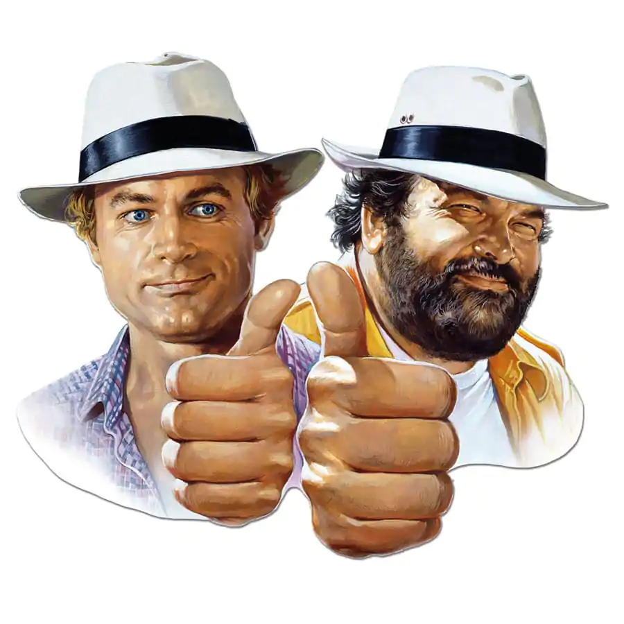 Bud Spencer & Terence Hill 3D Tin Sign Hill + Spencer 45 x 45 cm product photo