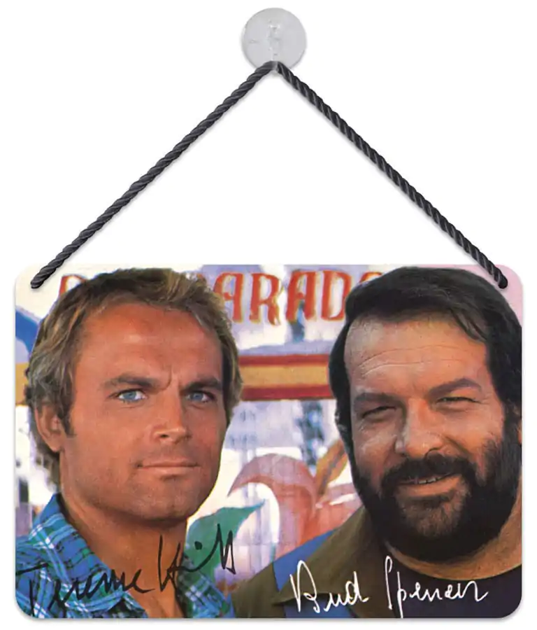 Bud Spencer & Terence Hill Tin Sign Autogramm 16,5 x 11,5 cm product photo