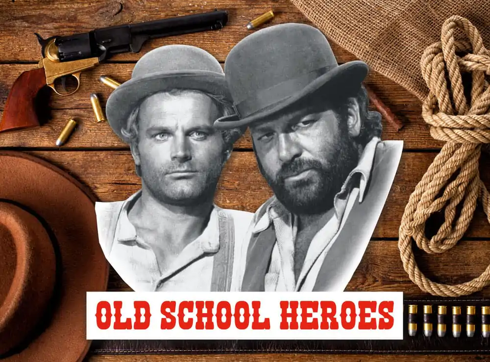 Bud Spencer & Terence Hill 3D Tin Sign Old School Heroes 45 x 45 cm product photo