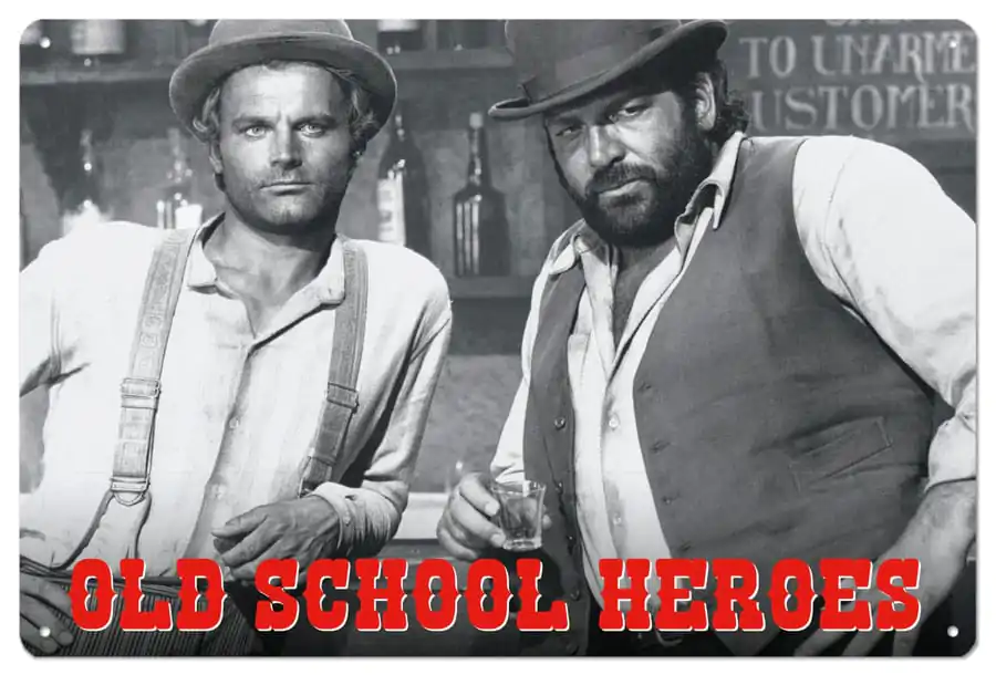 Bud Spencer & Terence Hill Tin Sign Old School Heroes 20 x 30 cm product photo