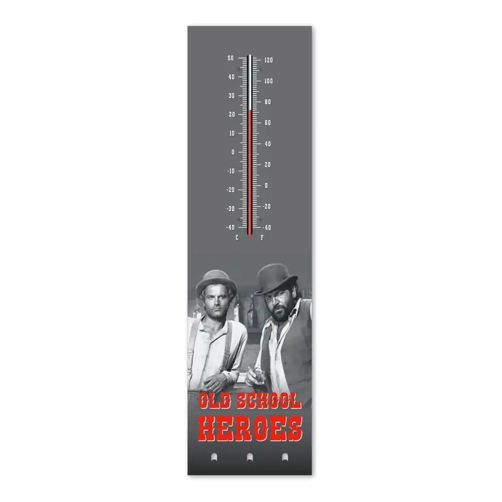 Bud Spencer & Terence Hill Thermometer with metal key holder Old School Heroes termékfotó