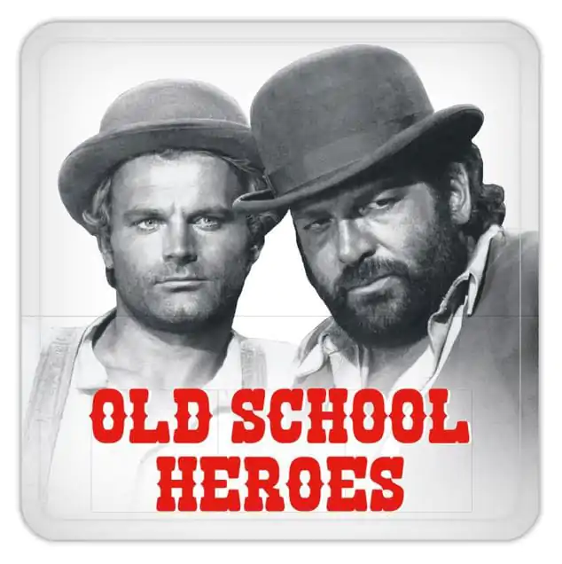 Bud Spencer & Terence Hill Tin coasters Old School Heroes 10 x 10 cm product photo