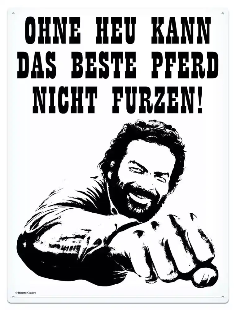 Bud Spencer Tin Sign Pferd Faust 30 x 40 cm product photo