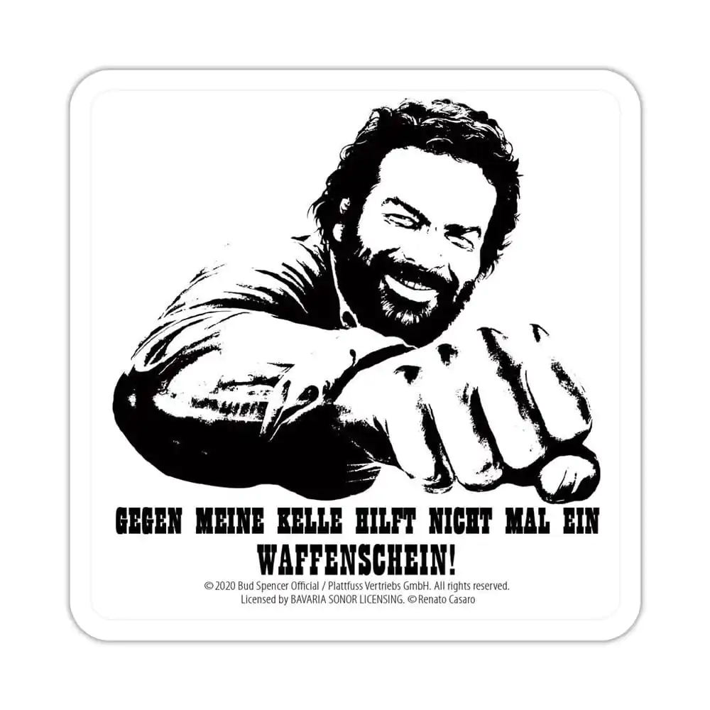 Bud Spencer Tin coasters Kelle 10 x 10 cm product photo