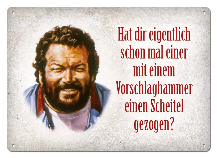 Bud Spencer Tin Sign Vorschlaghammer 10 x 15 cm product photo