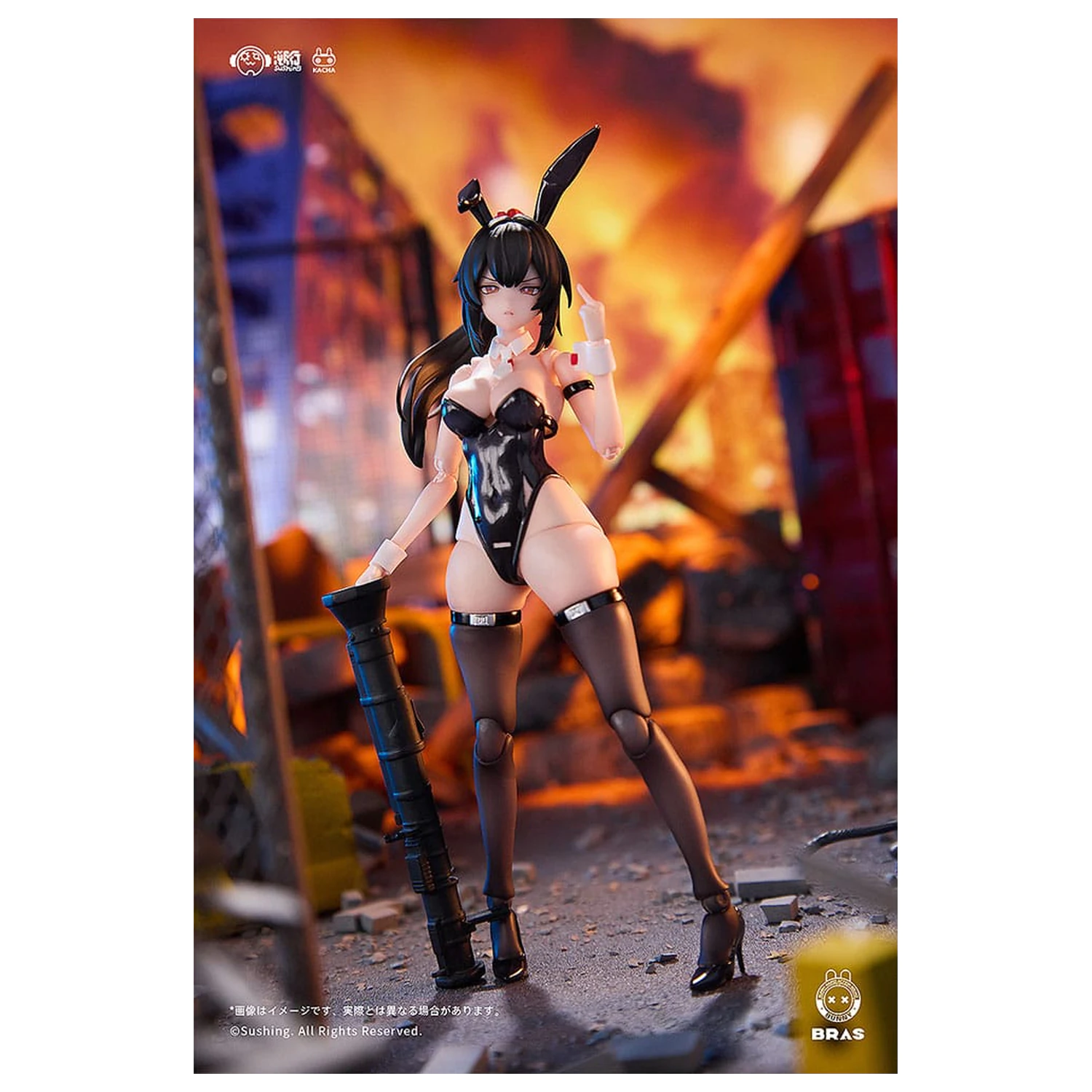 Bunny Rapid Action Squad Action Figure 1/12 Attacker Runa 16 cm   product photo