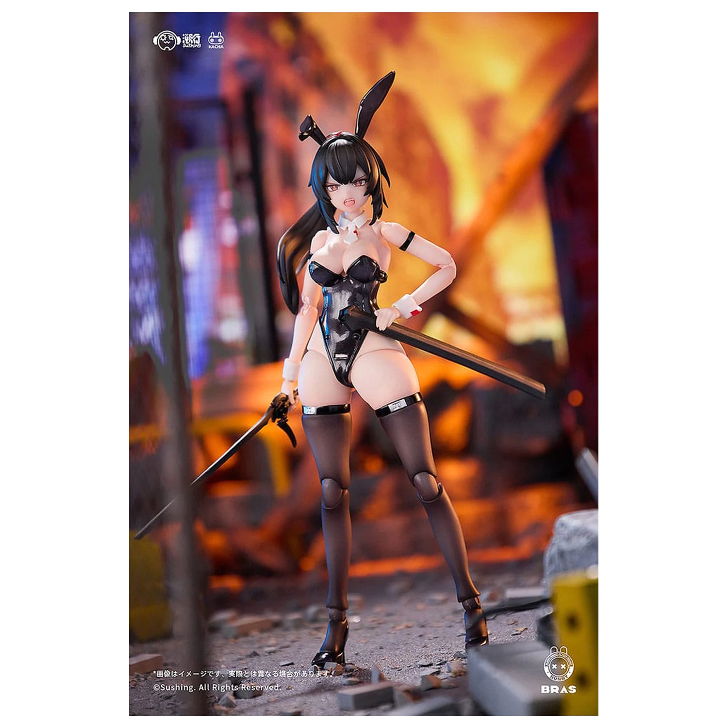 Bunny Rapid Action Squad Action Figure 1/12 Attacker Runa 16 cm   product photo