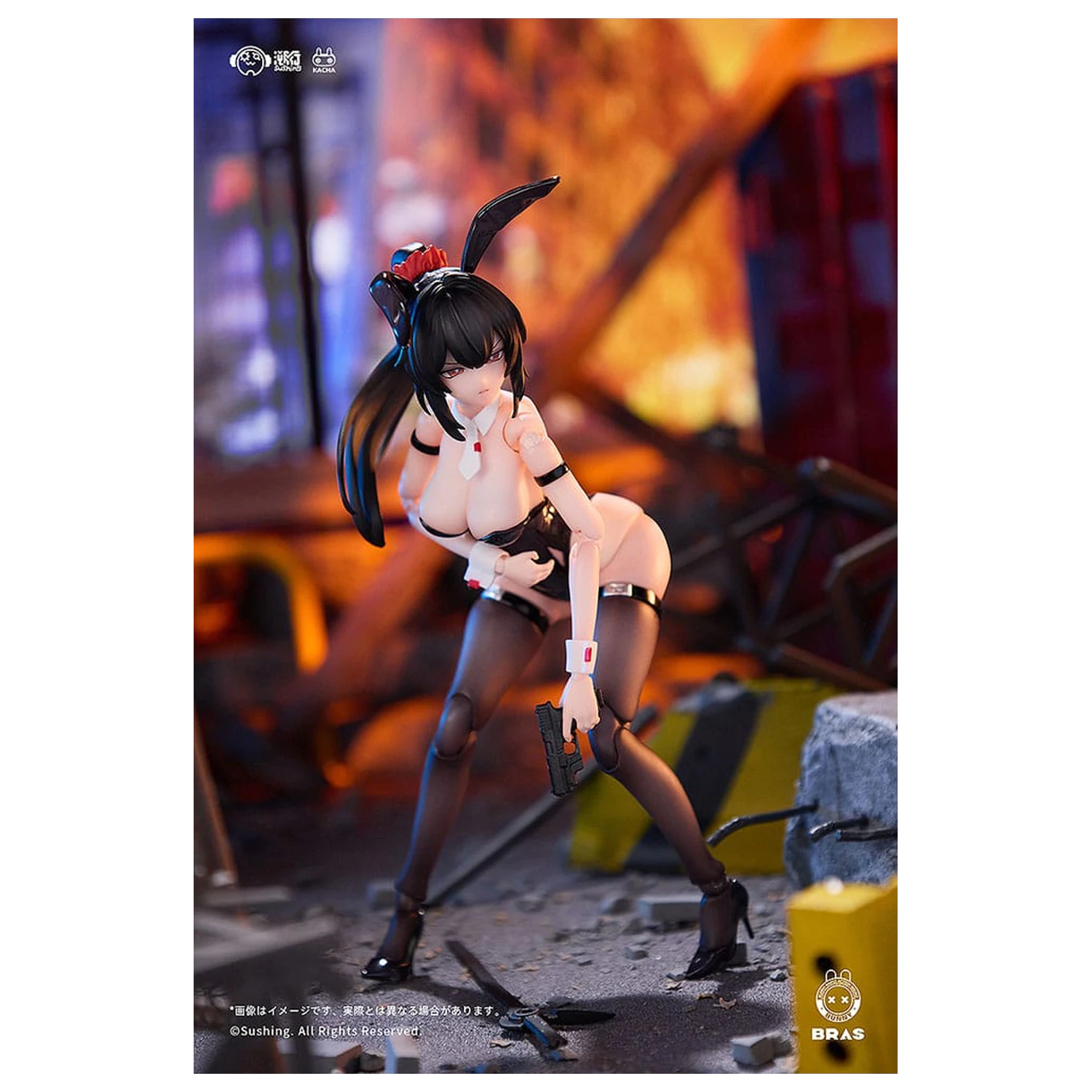 Bunny Rapid Action Squad Action Figure 1/12 Attacker Runa 16 cm   product photo