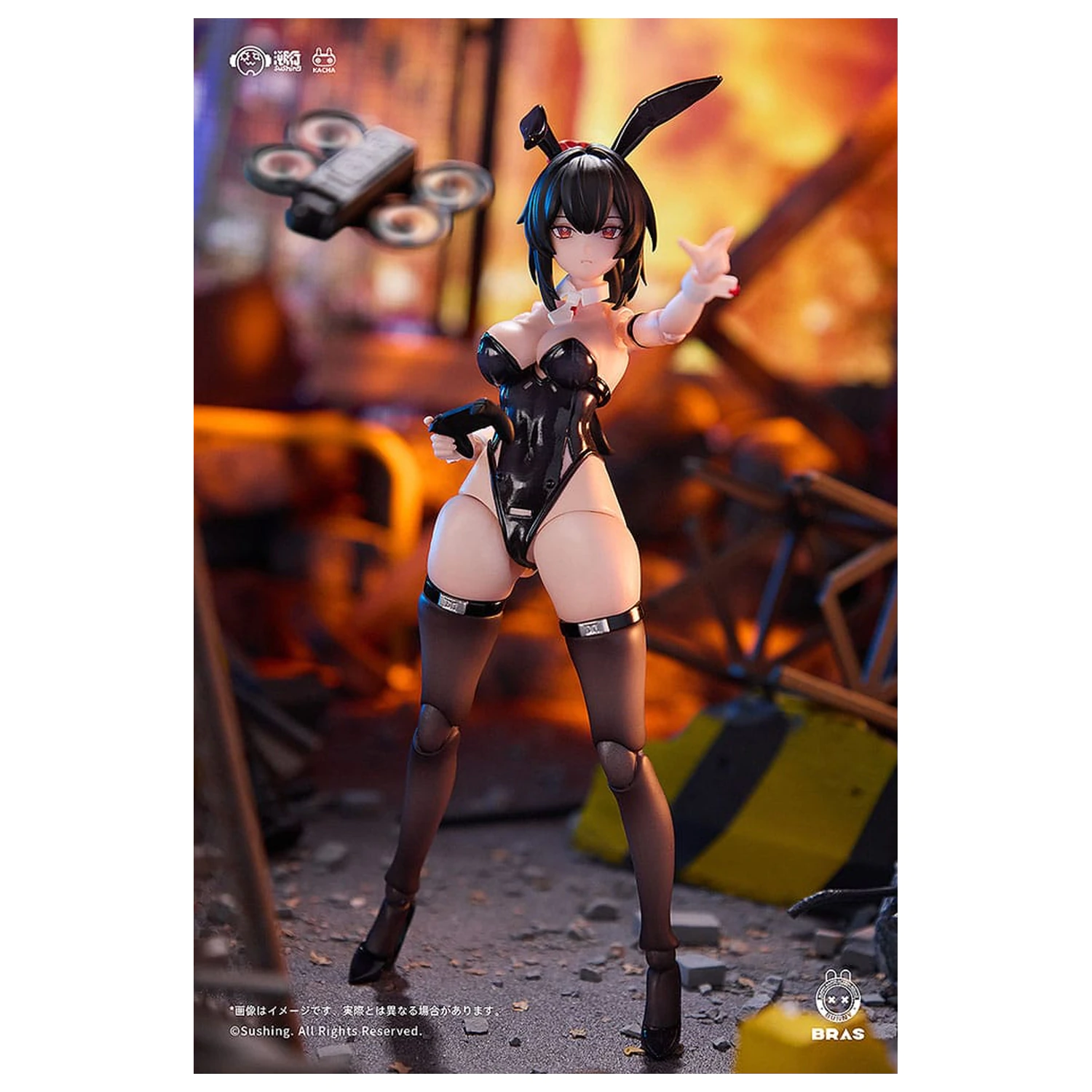 Bunny Rapid Action Squad Action Figure 1/12 Attacker Runa 16 cm   product photo