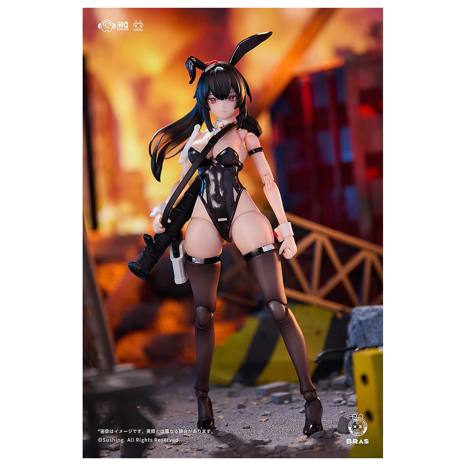 Bunny Rapid Action Squad Action Figure 1/12 Attacker Runa 16 cm   product photo