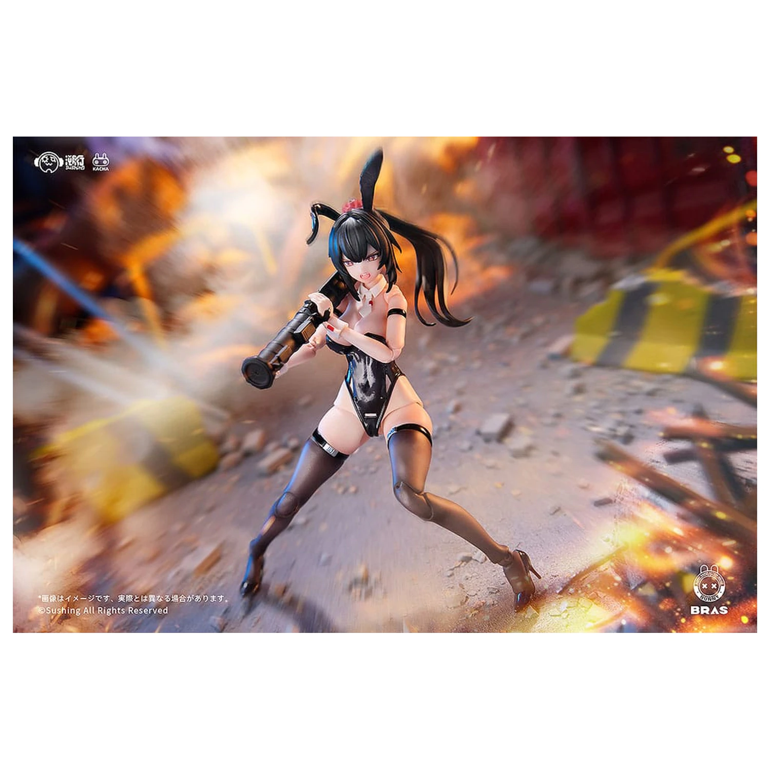 Bunny Rapid Action Squad Action Figure 1/12 Attacker Runa 16 cm   product photo