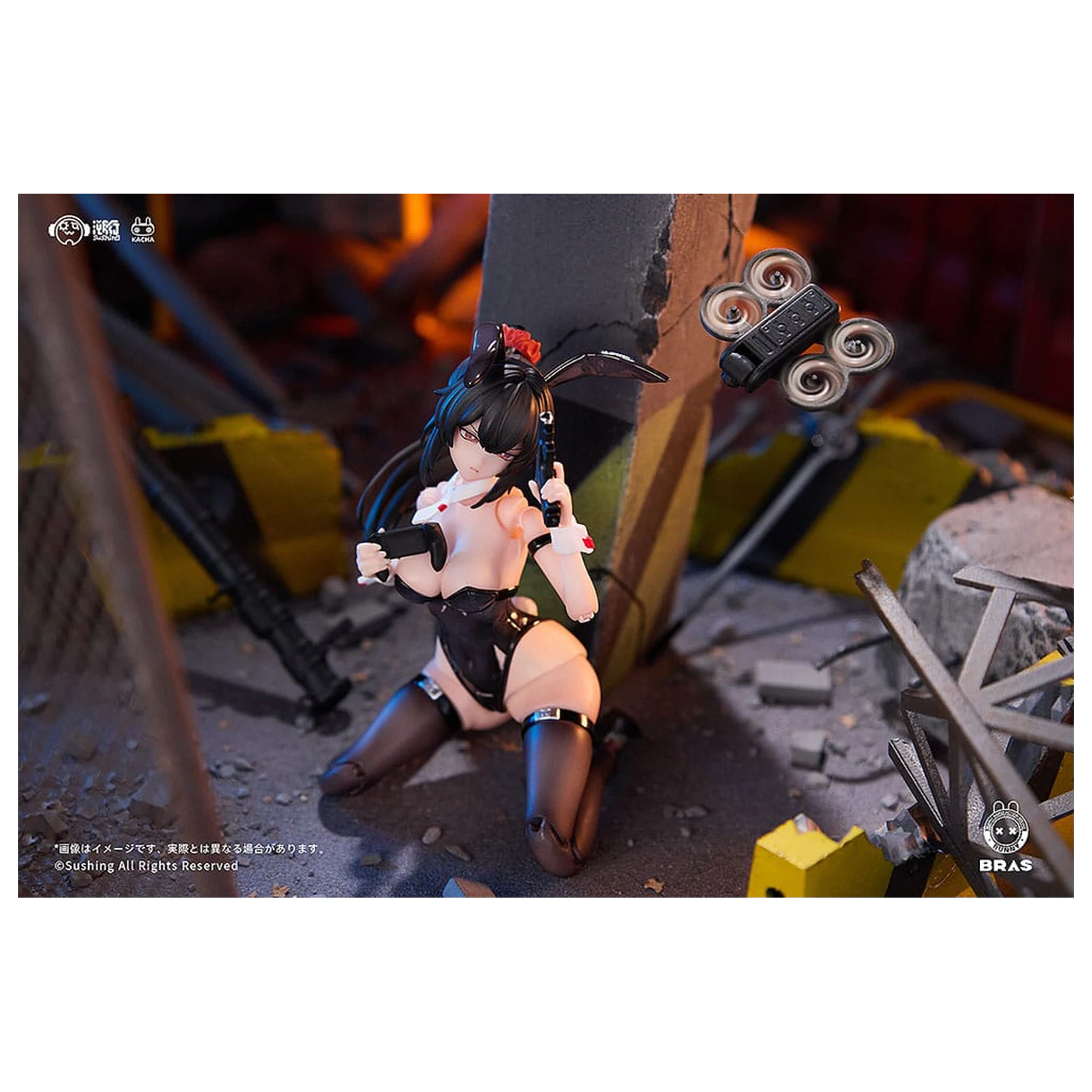 Bunny Rapid Action Squad Action Figure 1/12 Attacker Runa 16 cm   product photo