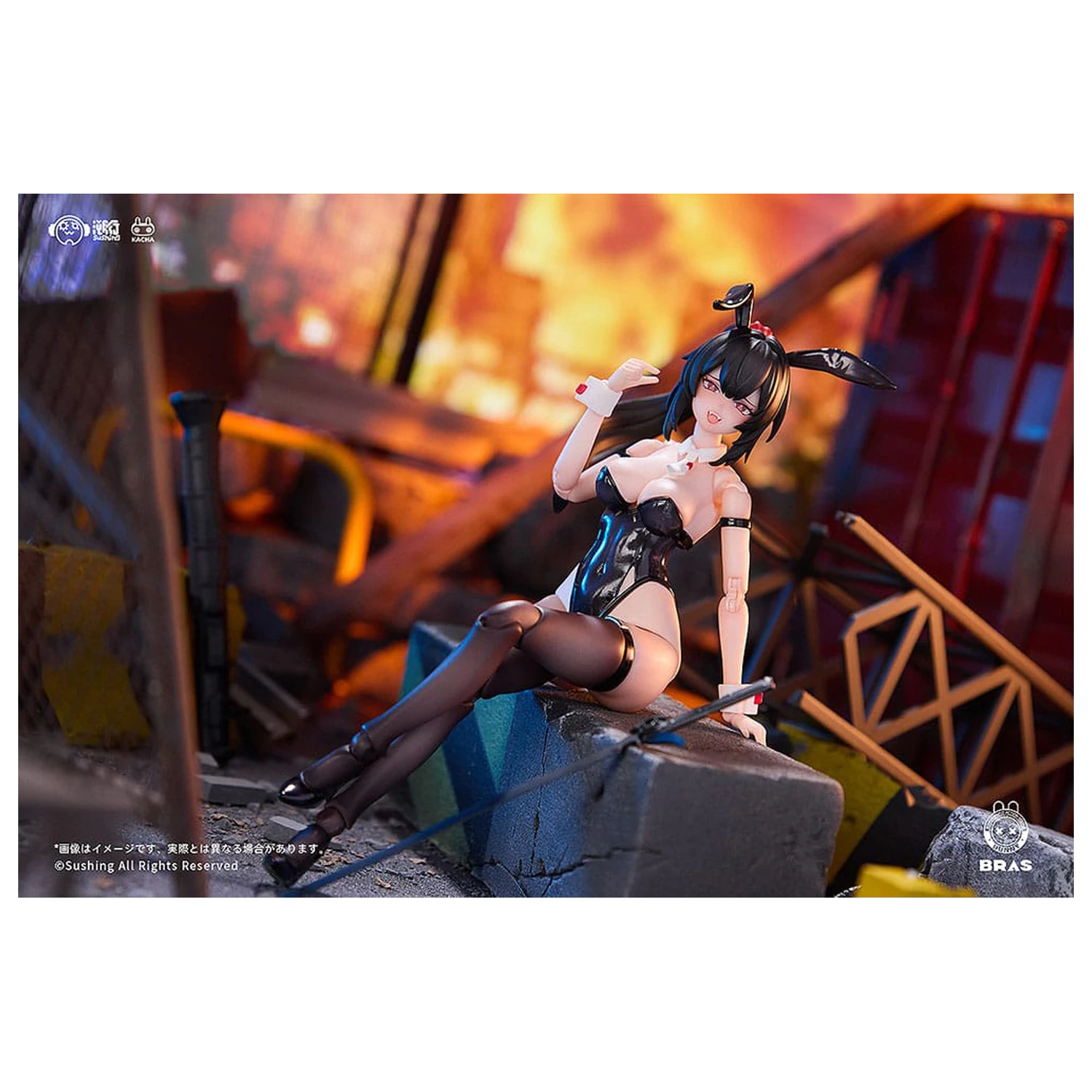 Bunny Rapid Action Squad Action Figure 1/12 Attacker Runa 16 cm   product photo