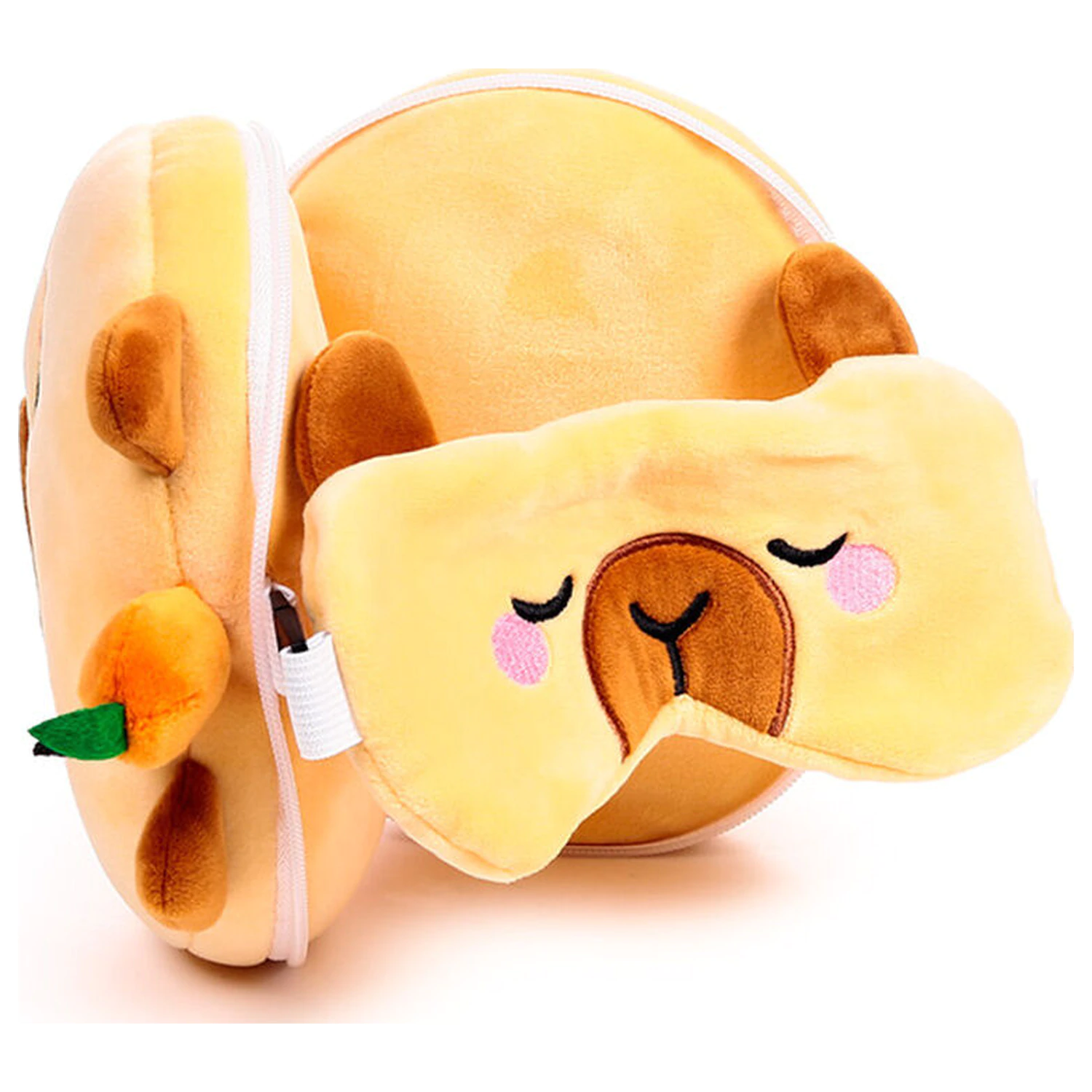 Capibara Duke Relaxeazzz travel pillow eye mask product photo