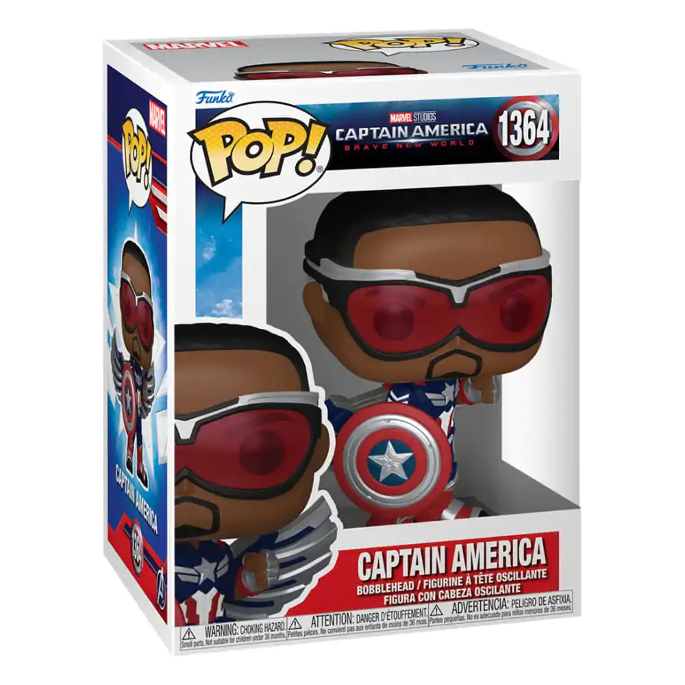 Captain America Brave New World Funko POP! Movies Vinyl Figure Captain America 9 cm termékfotó