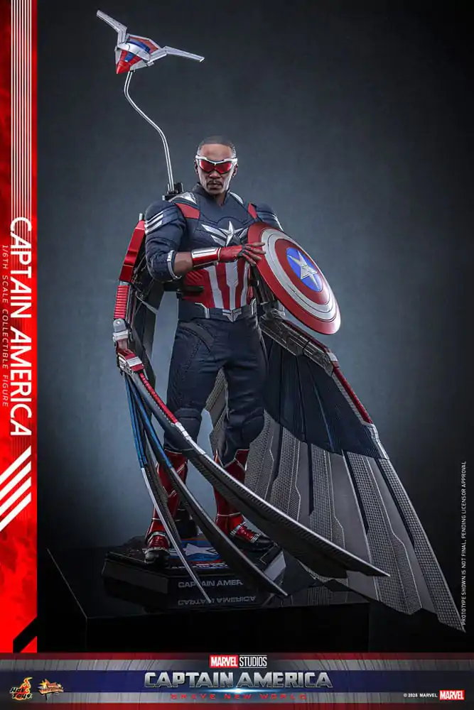 Captain America: Brave New World Movie Masterpiece Action Figure 1/6 Captain America 30 cm product photo