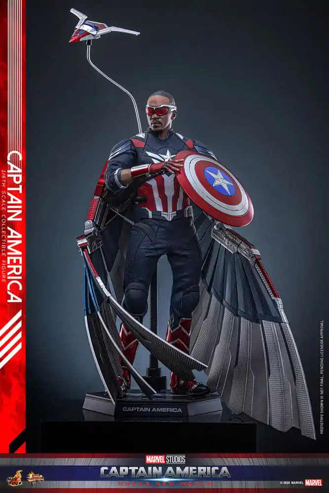 Captain America: Brave New World Movie Masterpiece Action Figure 1/6 Captain America 30 cm product photo