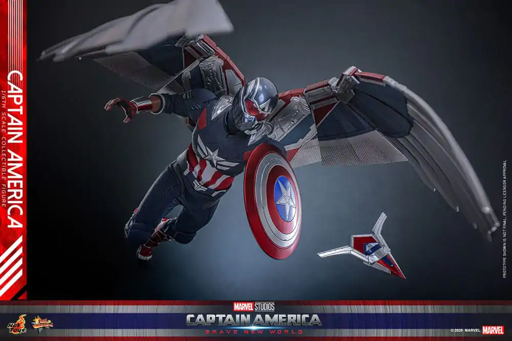 Captain America: Brave New World Movie Masterpiece Action Figure 1/6 Captain America 30 cm product photo