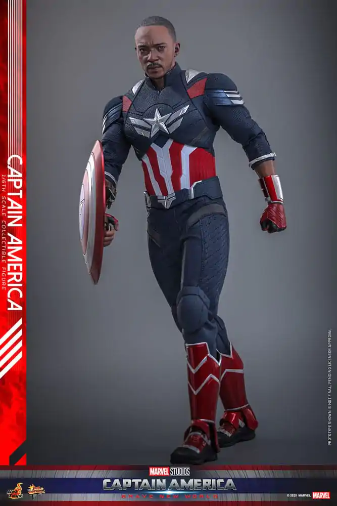 Captain America: Brave New World Movie Masterpiece Action Figure 1/6 Captain America 30 cm product photo